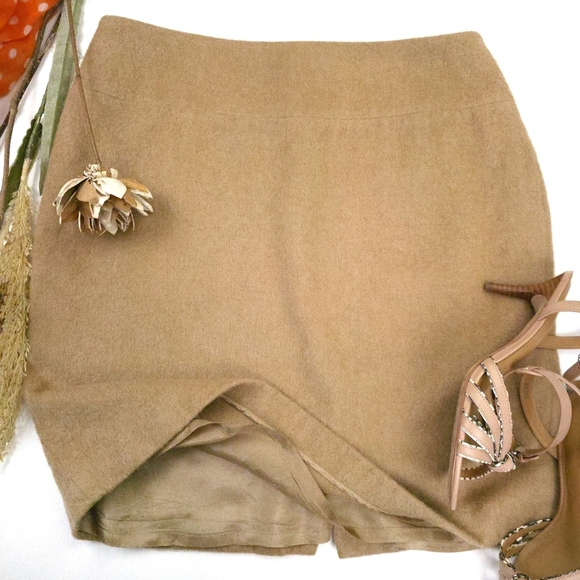 Talbots Dresses & Skirts - Talbots Camel Hair Elegant Tan Women's Skirt Sz 12